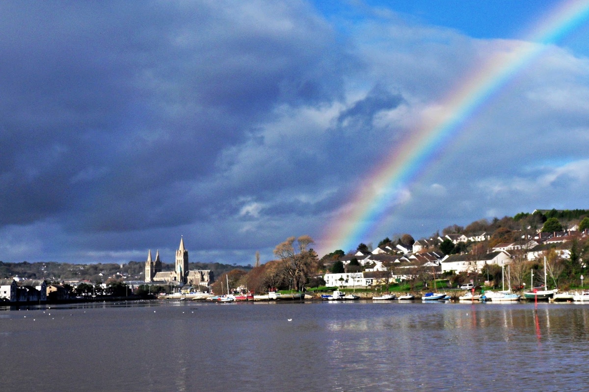 Truro cityscape in Cornwall